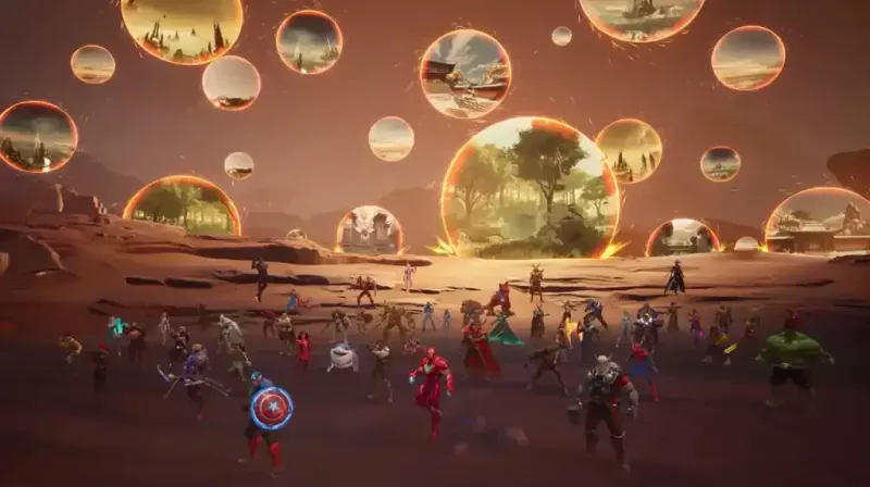 Prikaz novog Avengers: Endgame PvE moda u igri Marvel Rivals.