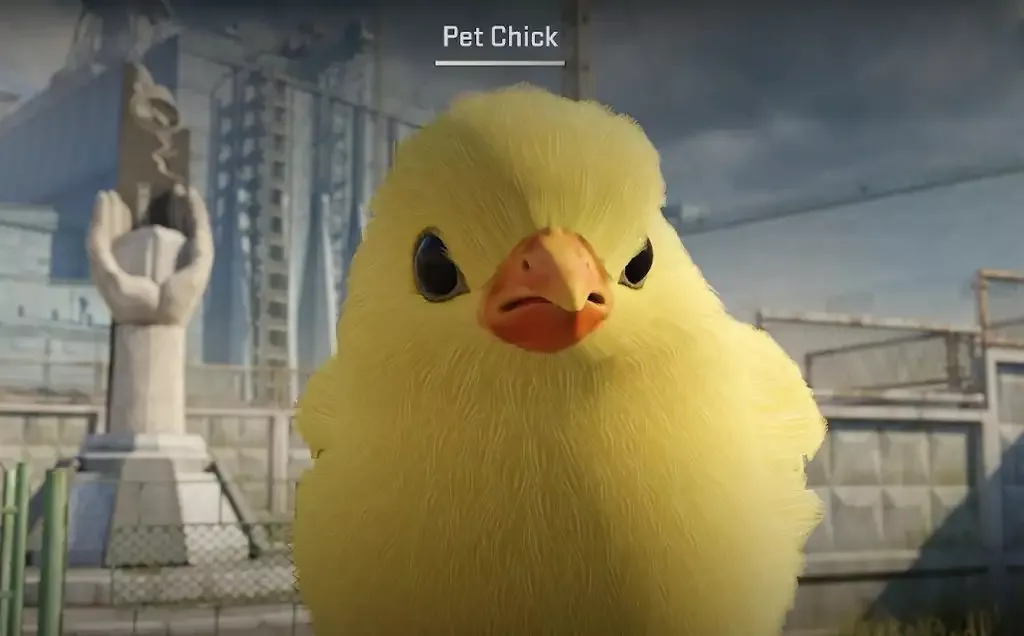 Žuti mladunac pilića prikazan u Counter-Strike 2.