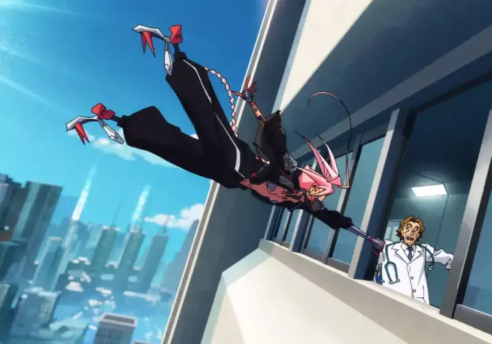 Promotivni kadar iz anime serije Cyberpunk: Edgerunners 2.