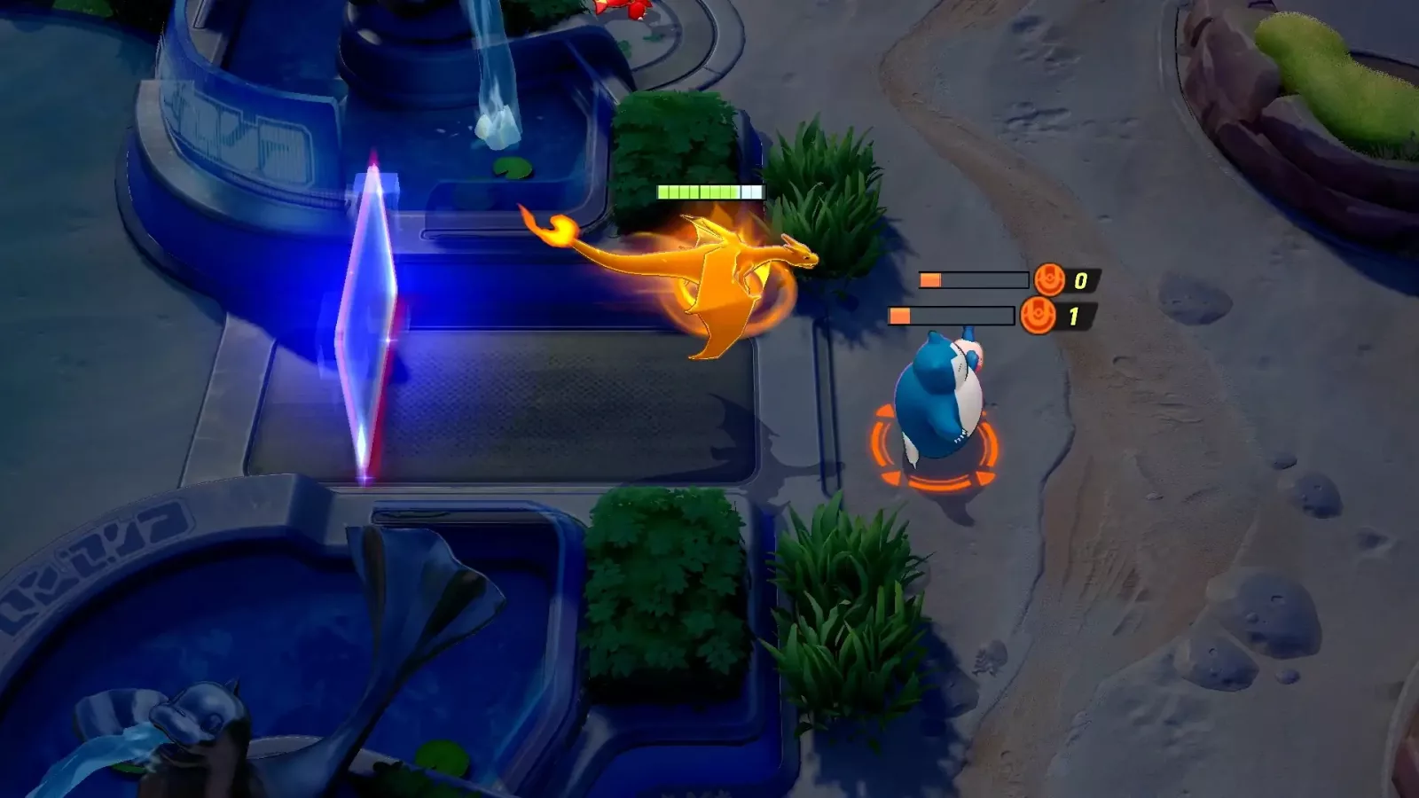 Promotivni prikaz timskih borbi u MOBA igri Pokémon UNITE